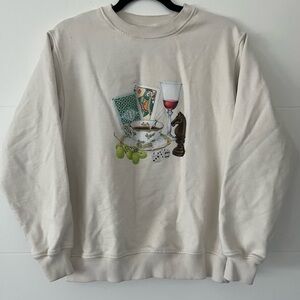 Drôle de Monsieur Graphic Men's Crewneck Sweater